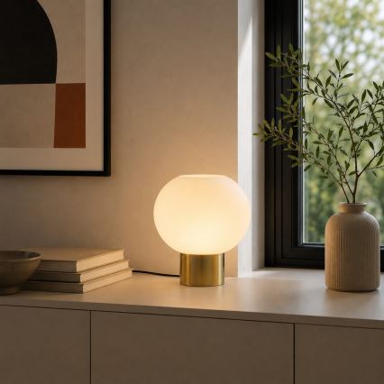 Brilliant - Lampada da tavolo FANNY 1xE27/20W/230V ottone