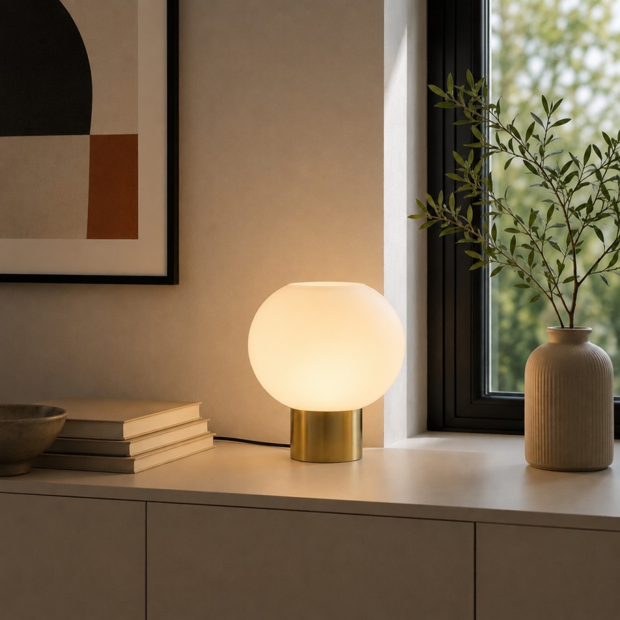 Brilliant - Lampada da tavolo FANNY 1xE27/20W/230V ottone