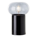 Brilliant - Lampada da tavolo KNUT 1xE27/25W/230V nero/limpido