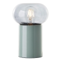 Brilliant - Lampada da tavolo KNUT 1xE27/25W/230V verde/limpido