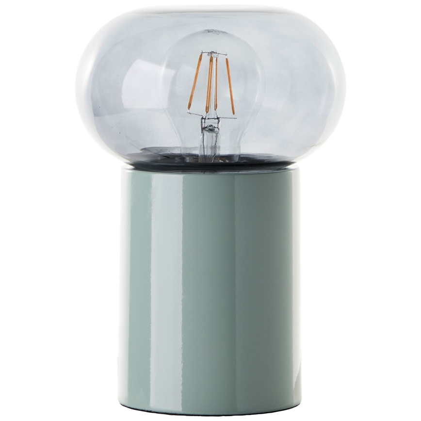 Brilliant - Lampada da tavolo KNUT 1xE27/25W/230V verde/limpido