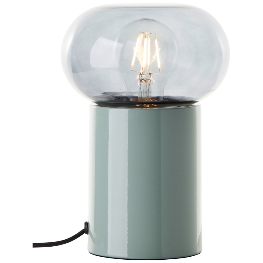 Brilliant - Lampada da tavolo KNUT 1xE27/25W/230V verde/limpido