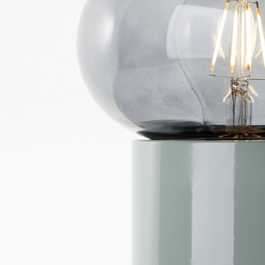 Brilliant - Lampada da tavolo KNUT 1xE27/25W/230V verde/limpido