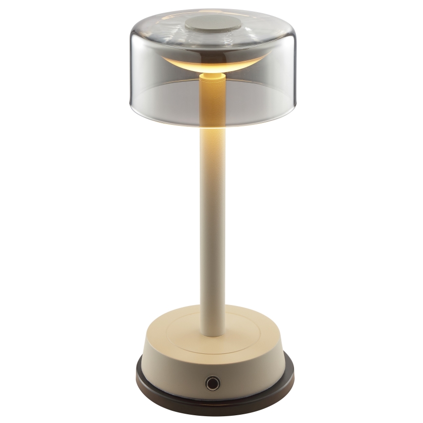 Brilliant - Lampada da tavolo da esterno ricaricabile a LED dimmerabile a sfioramento RAZOR LED/2,5W/5V 2700K 2600 mAh IP44 grigio