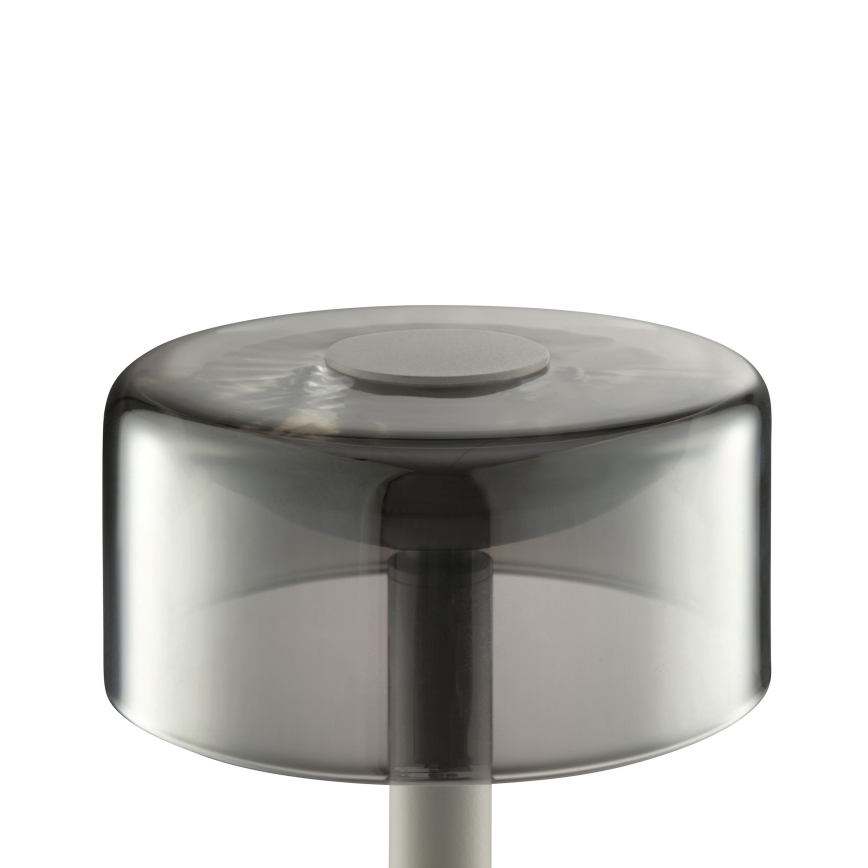 Brilliant - Lampada da tavolo da esterno ricaricabile a LED dimmerabile a sfioramento RAZOR LED/2,5W/5V 2700K 2600 mAh IP44 grigio