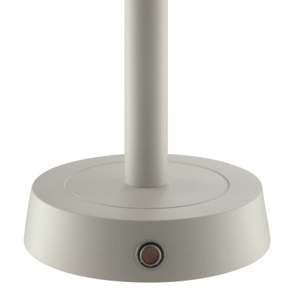 Brilliant - Lampada da tavolo da esterno ricaricabile a LED dimmerabile a sfioramento RAZOR LED/2,5W/5V 2700K 2600 mAh IP44 grigio