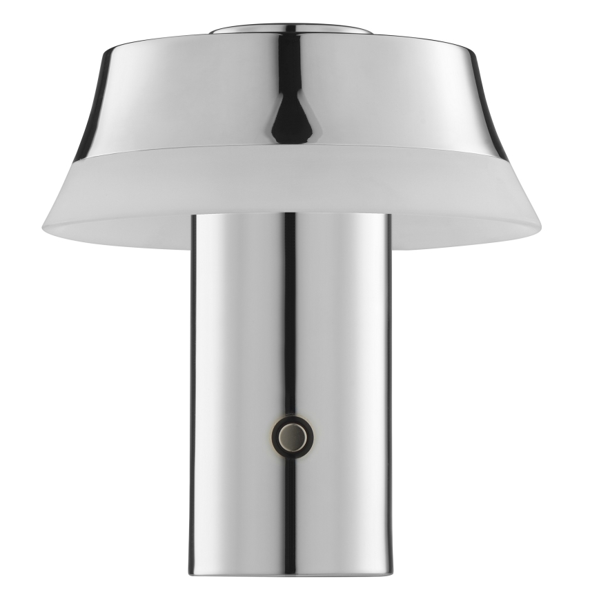 Brilliant - Lampada da tavolo ricaricabile a LED dimmerabile con controllo a sfioramento KINICH LED/2,5W/5V 2700K 2600 mAh cromo lucido