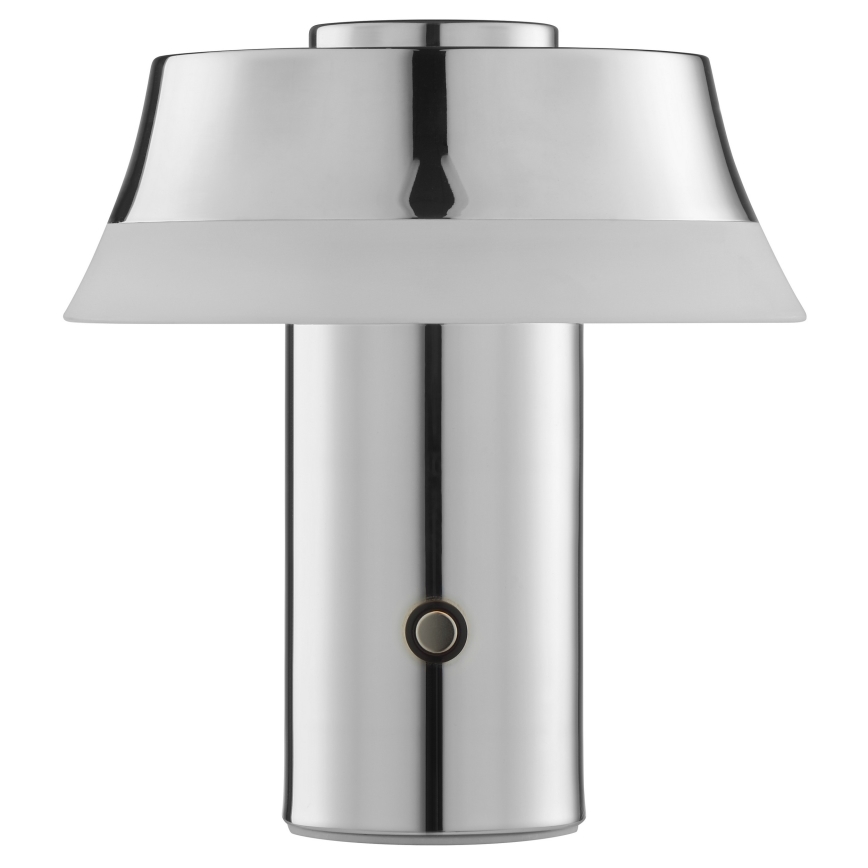 Brilliant - Lampada da tavolo ricaricabile a LED dimmerabile con controllo a sfioramento KINICH LED/2,5W/5V 2700K 2600 mAh cromo lucido