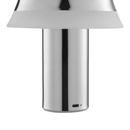 Brilliant - Lampada da tavolo ricaricabile a LED dimmerabile con controllo a sfioramento KINICH LED/2,5W/5V 2700K 2600 mAh cromo lucido