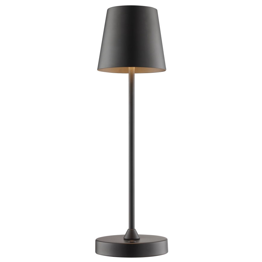 Brilliant - Lampada da tavolo da esterno a LED dimmerabile ricaricabile a controllo touch ELORA LED/2,5W/5V 2700K 2600 mAh IP44 nera