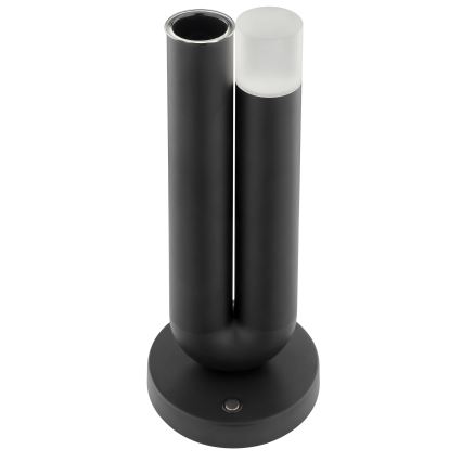 Brilliant - Lampada da tavolo per esterni a LED dimmerabile, ricaricabile e a sfioramento SAYU LED/2,5W/5V 2700K 2600 mAh IP44 nero