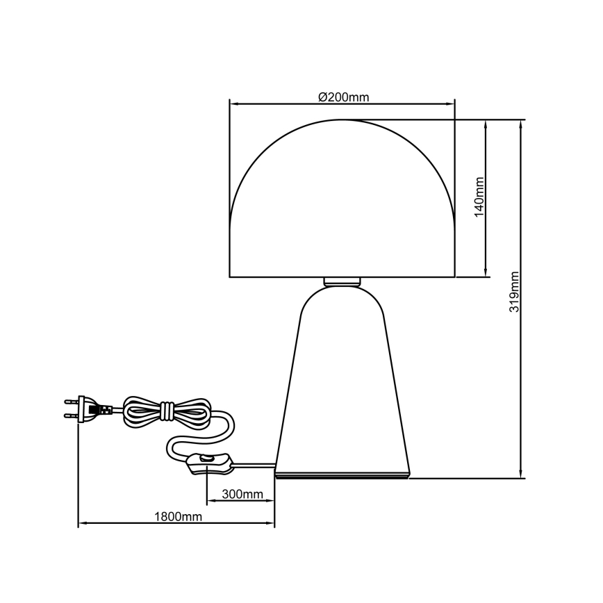 Brilliant - Lampada da tavolo NALAM 1xE14/40W/230V beige