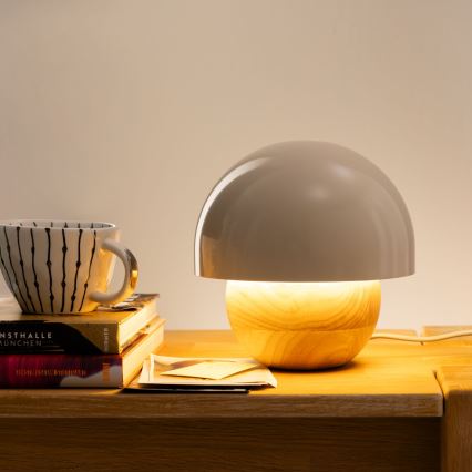 Brilliant - Lampada da tavolo NALAM 1xE14/40W/230V grigio/cenere - FSC certificato