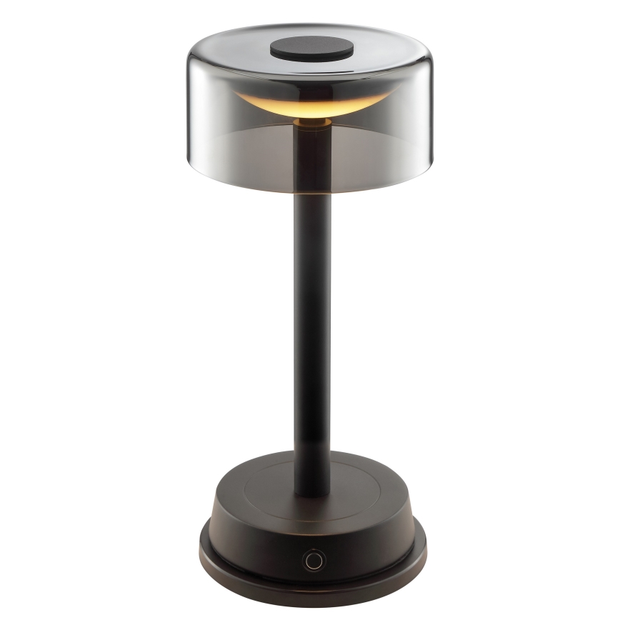 Brilliant - LED dimmerabile ricaricabile a sfioramento lampada da tavolo per esterni RAZOR LED/2,5W/5V 2700K 2600 mAh IP44 nero