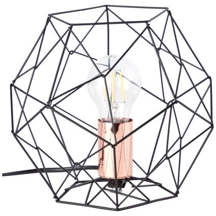Brilliant - Lampada da tavolo SYNERGY 1xE27/60W/230V nero/rame