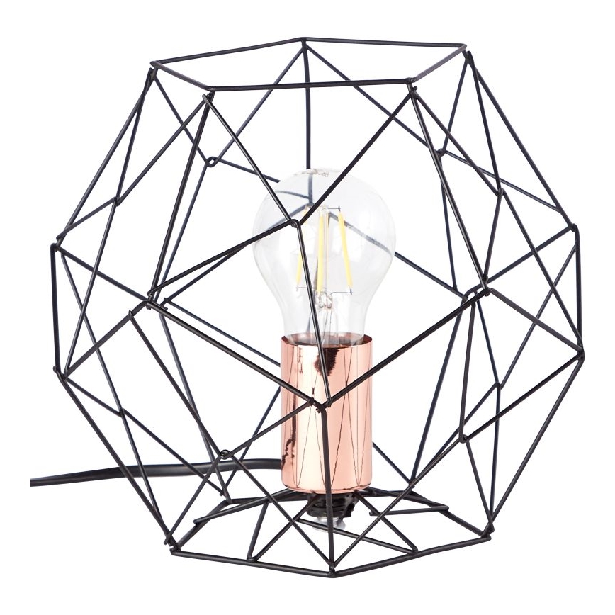 Brilliant - Lampada da tavolo SYNERGY 1xE27/60W/230V nero/rame