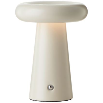 Brilliant - Lampada da tavolo dimmerabile a LED con touch MUFFIN LED/3W/5V USB 2600 mAh IP44 crema