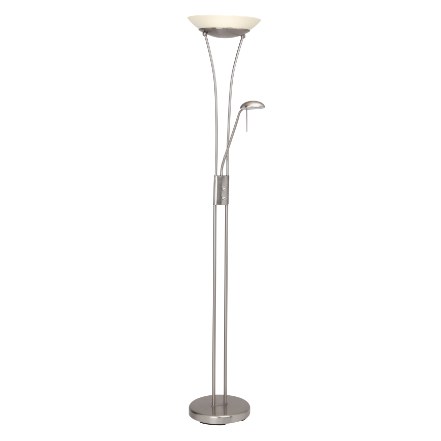 Brilliant - Lampada da terra dimmerabile a LED FINN 2xLED/13W/230V cromo satinato