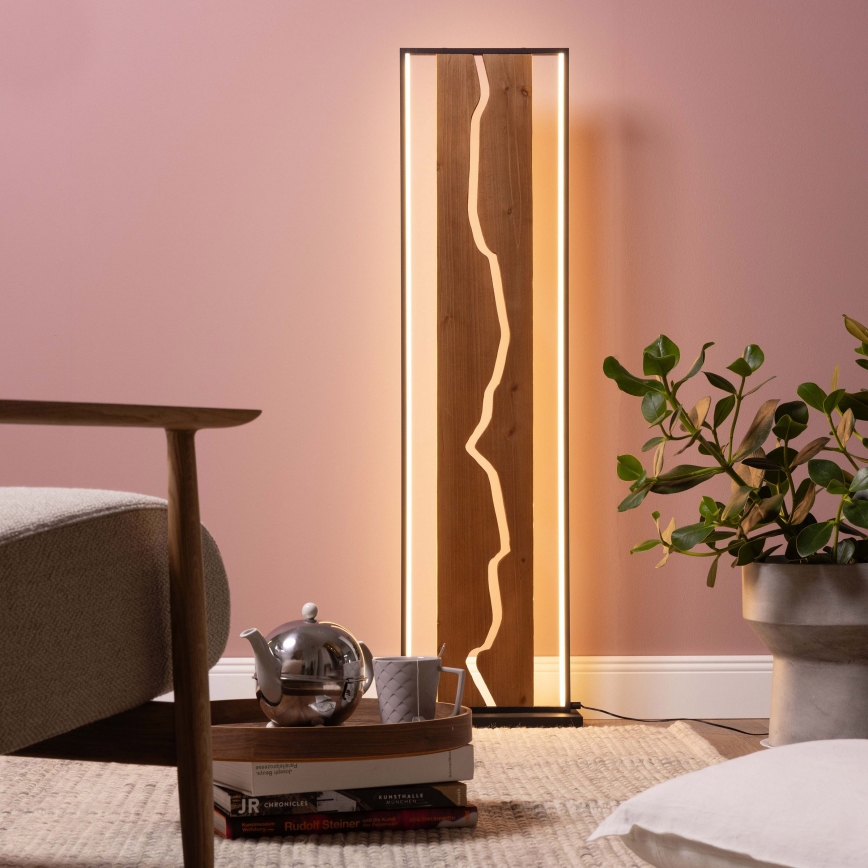 Brilliant - Lampada da terra LED THUNDER LED/18W/230V in pino