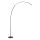 Brilliant - Lampada da terra touch dimmerabile a LED BOW LED/14W/230V 3000/4000/6500K nero