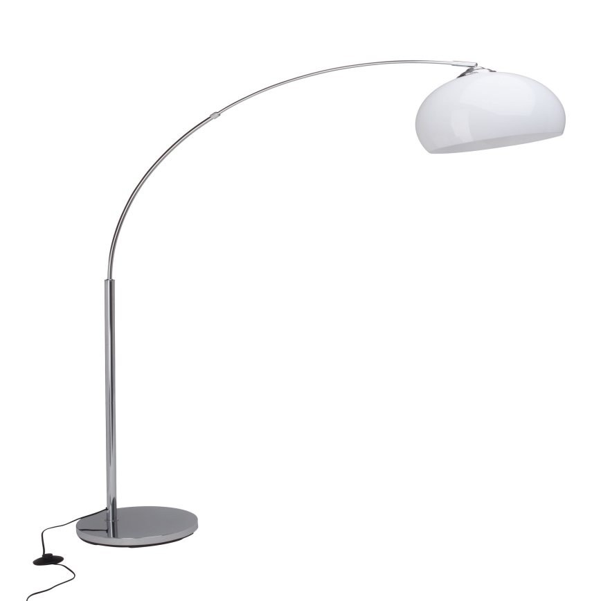 Brilliant - Lampada da terra VESSA 1xE27/60W/230V cromo lucido/bianco