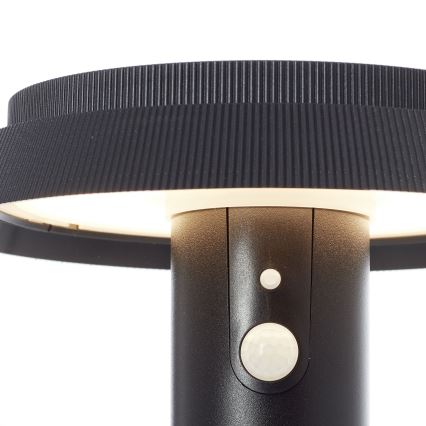 Brilliant - Lampada solare LED con sensore ALVERO LED/4W/3,7V 70 cm IP44 nero