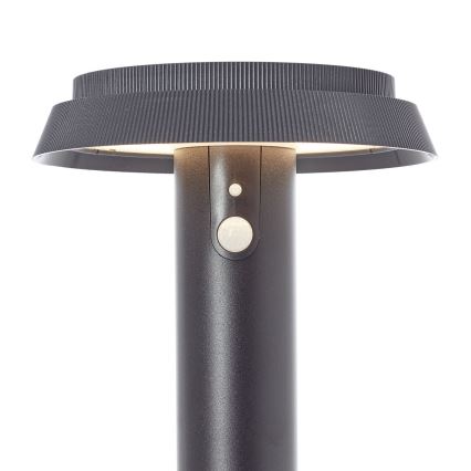 Brilliant - Lampada solare LED con sensore ALVERO LED/4W/3,7V 70 cm IP44 nero