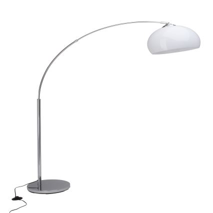 Brilliant - Lampadaire VESSA 1xE27/60W/230V chrome brillant/blanc