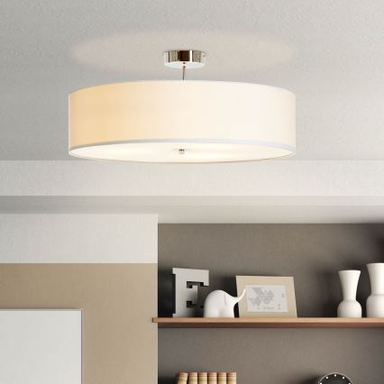 Brilliant - Lampadario a plafone ANDRIA 3xE27/60W/230V diametro 60 cm bianco