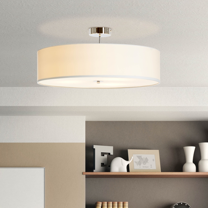 Brilliant - Lampadario a plafone ANDRIA 3xE27/60W/230V diametro 60 cm bianco