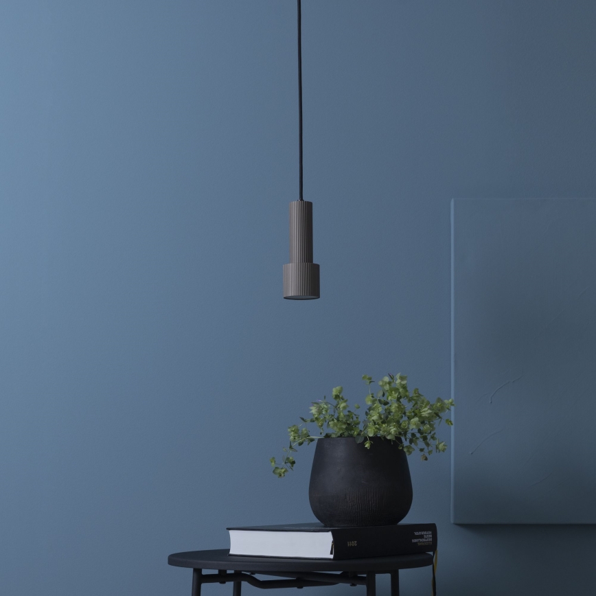 Brilliant - Lampadario a sospensione con filo CADIZ 1xGU10/10W/230V diametro 12,5 cm bronzo