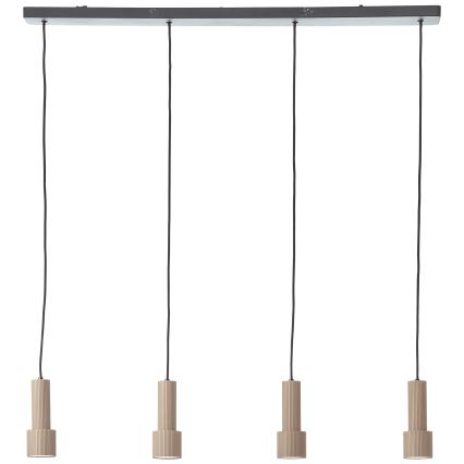 Brilliant - Lampadario a sospensione con filo CADIZ 4xGU10/10W/230V bronzo