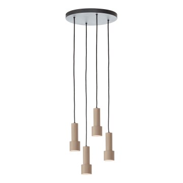 Brilliant - Lampadario a sospensione con filo CADIZ 4xGU10/10W/230V diametro 35 cm bronzo