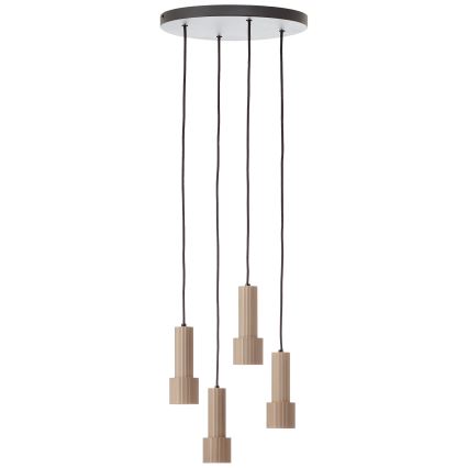 Brilliant - Lampadario a sospensione con filo CADIZ 4xGU10/10W/230V diametro 35 cm bronzo