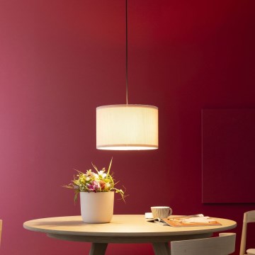 Brilliant - Lampadario a sospensione con filo TONY 1xE27/20W/230V diametro 35 cm color crema