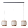 Brilliant - Lampadario a sospensione con filo WATERLILLY 3xE27/60W/230V color crema