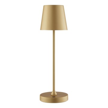 Brilliant - Lampe de table d'extérieur LED tactile dimmable et rechargeable ELORA LED/2,5W/5V 2700K 2600 mAh IP44 dorée