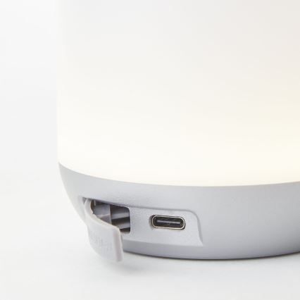 Brilliant - Lampe de table extérieure à intensité variable GEMMA LED/1,9W/5V 1800 mAh IP44 blanc