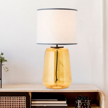 Brilliant - Lampe de table HYDRA 1xE27/60W/230V jaune