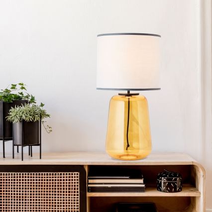 Brilliant - Lampe de table HYDRA 1xE27/60W/230V jaune