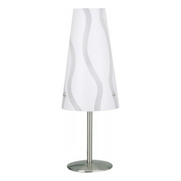 Brilliant - Lampe de table ISI 1xE14/40W/230V blanc/gris/chrome brillant