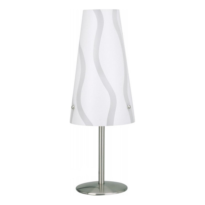 Brilliant - Lampe de table ISI 1xE14/40W/230V blanc/gris/chrome brillant