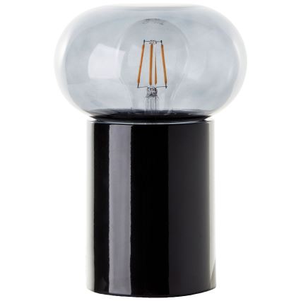 Brilliant - Lampe de table KNUT 1xE27/25W/230V noir/transparent