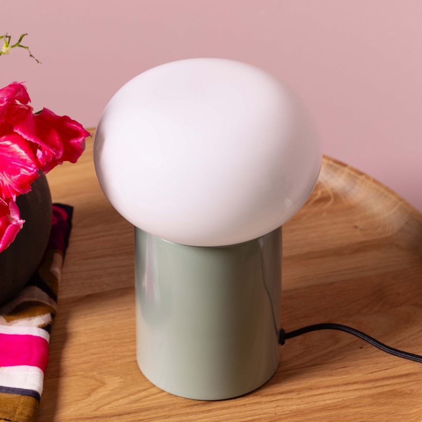 Brilliant - Lampe de table KNUT 1xE27/25W/230V vert/blanc