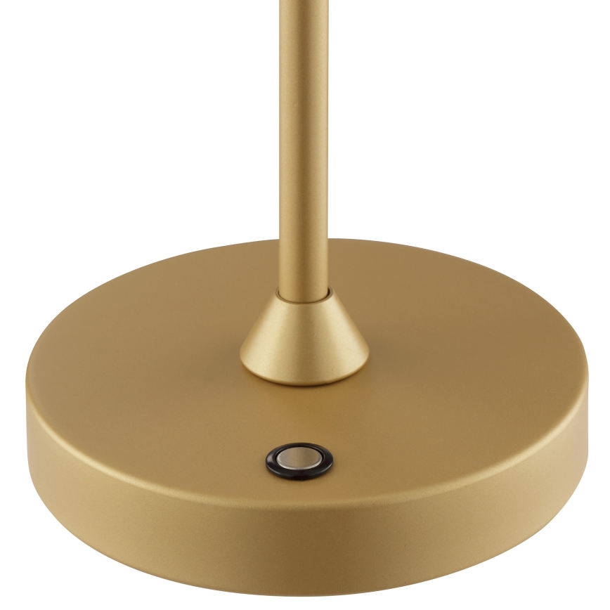 Brilliant - Lampe de table d'extérieur LED tactile dimmable et rechargeable ELORA LED/2,5W/5V 2700K 2600 mAh IP44 dorée