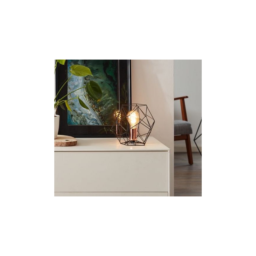 Brilliant - Lampe de table SYNERGY 1xE27/60W/230V noir/cuivre