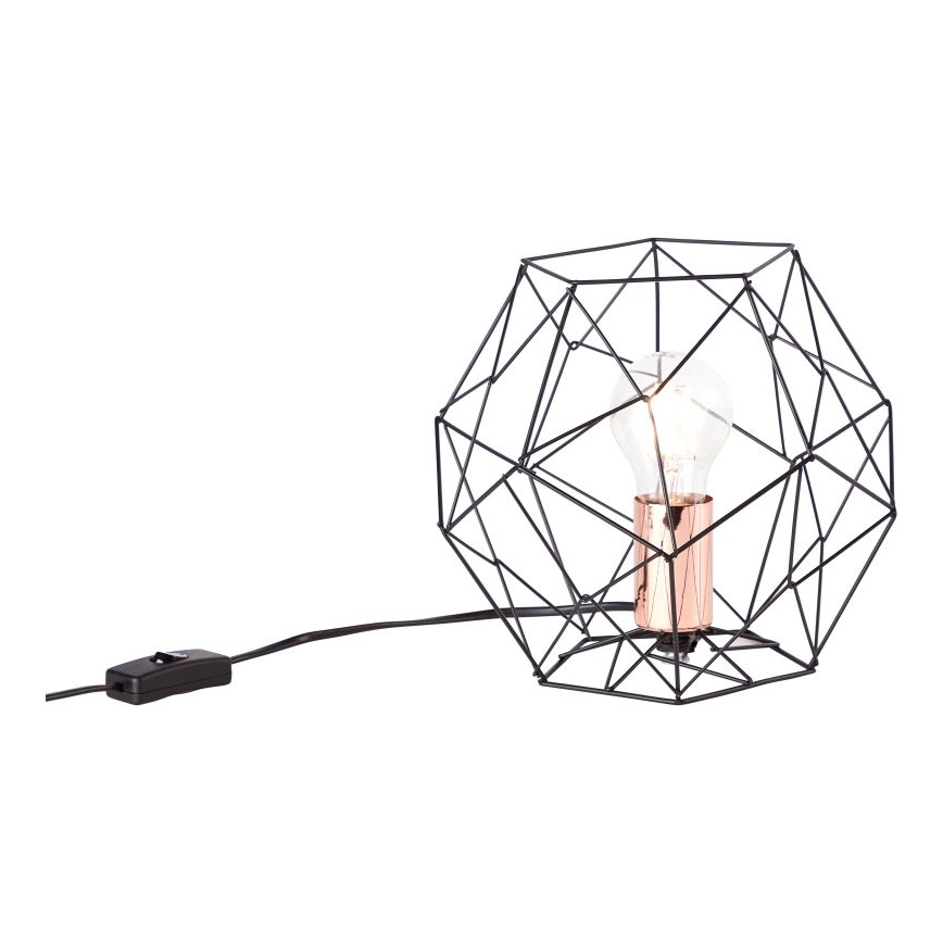 Brilliant - Lampe de table SYNERGY 1xE27/60W/230V noir/cuivre