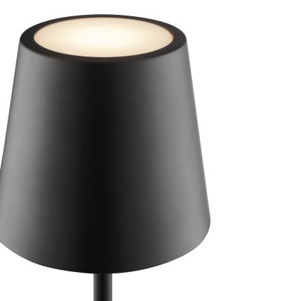 Brilliant - Lampe de table d'extérieur tactile, rechargeable et à intensité variable ELORA LED/2,5W/5V 2700K 2600 mAh IP44 noir