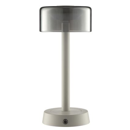 Brilliant - lampe de table d'extérieur tactile, dimmable et rechargeable RAZOR LED/2,5W/5V 2700K 2600 mAh IP44 gris