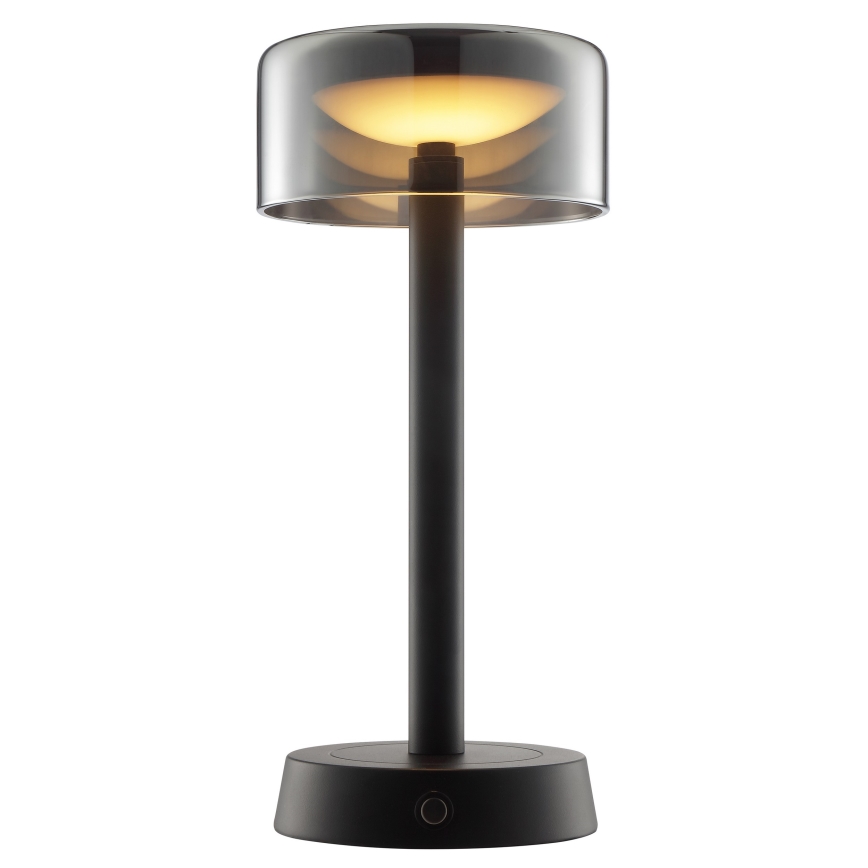 Brilliant - Lampe de table d'extérieur tactile, rechargeable et dimmable RAZOR LED/2,5W/5V 2700K 2600 mAh IP44 noir